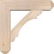 Ekena Millwork Olympic Craftsman Smooth Bracket w/ Offset Brace, Douglas Fir, 7 1/2"W x 30"D x 30"H BKT0806X30X30OLY04SDF - alternate 3
